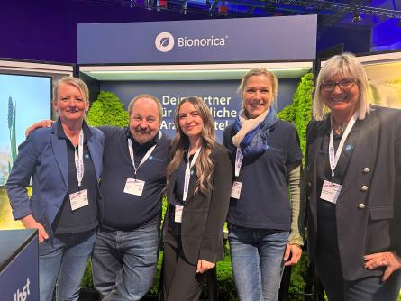 Das gutgelaunte Bionorica Stand-Team auf der APOTHEKENTOUR 2025 in Nürnberg
